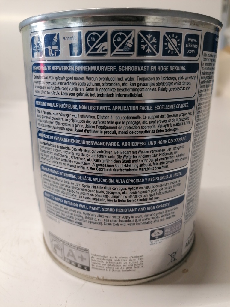Sikkens Alphatex SF - (NCS S 5005-Y20R) label3
