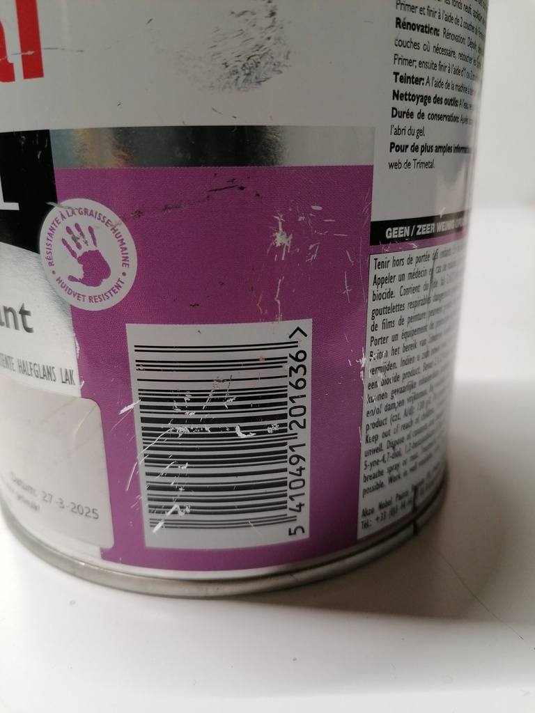 Trimetal Permacryl XR Semi-Brillant - Zwartgrijs (RAL 7021) ean_label