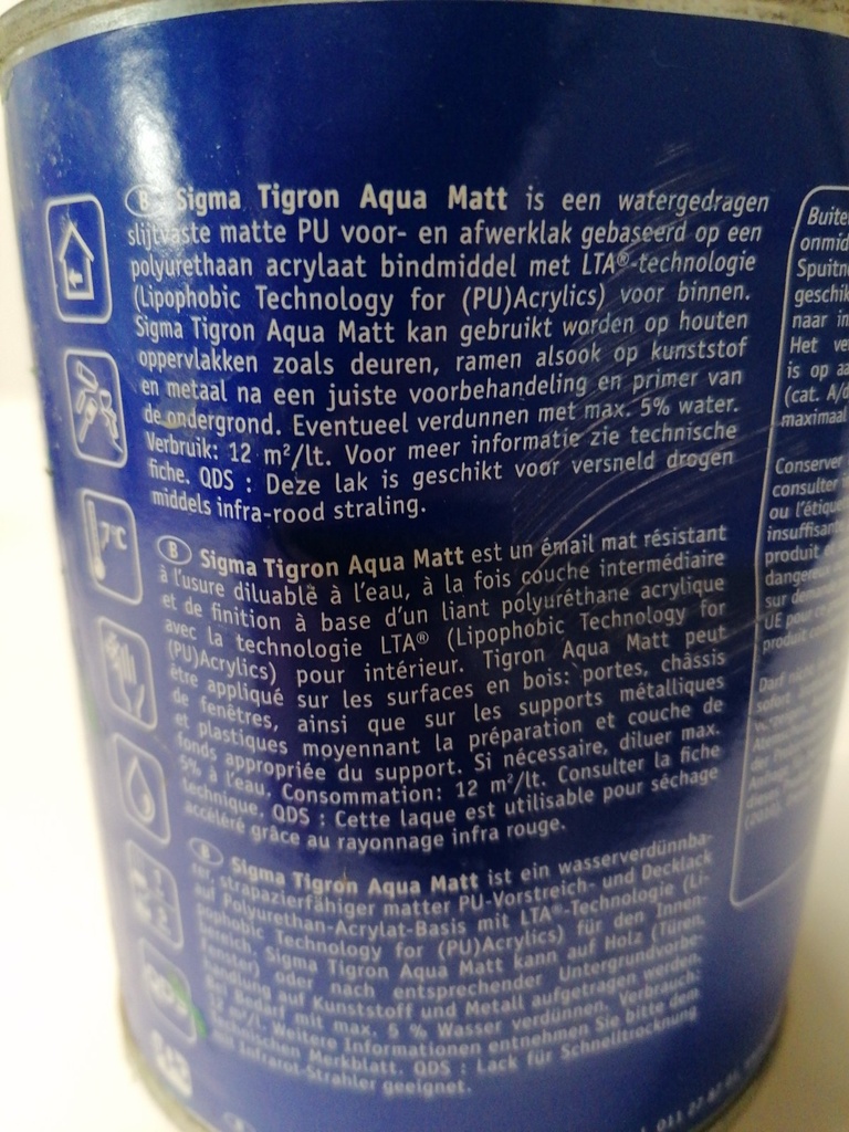 Sigma Coatings Tigron Aqua Matt - (NCS S 1505-Y70R) extra