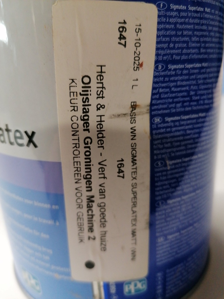 Sigma Coatings Sigmatex Superlatex Matt - White label2