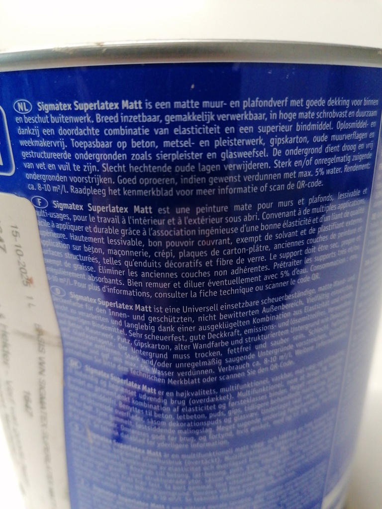Sigma Coatings Sigmatex Superlatex Matt - White extra