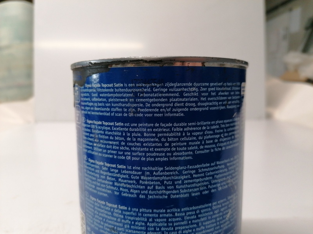 Sigma Coatings Facade Topcoat Satin - Tiefschwarz (RAL 9005) extra