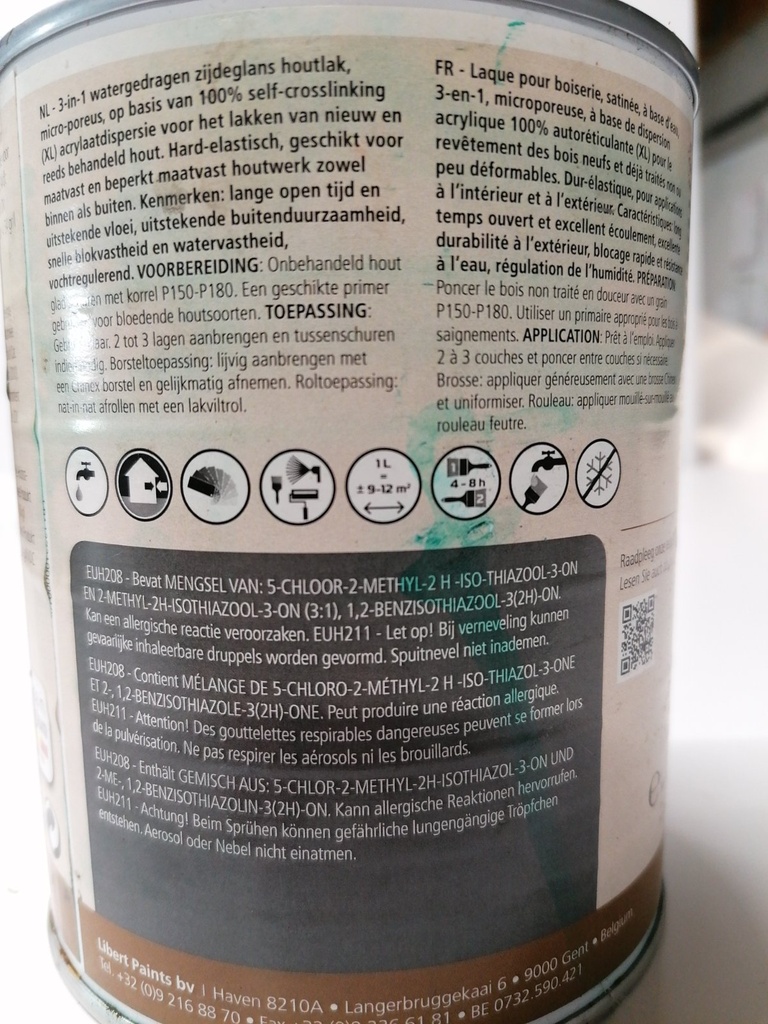Libert Paints Aqualac 35 Satin label3