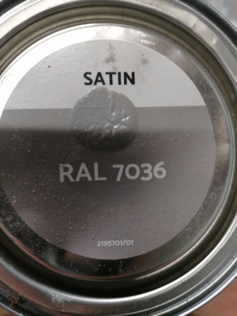 Spectrum 2 in 1 Satin paint - Platingrijs (RAL 7036) label3