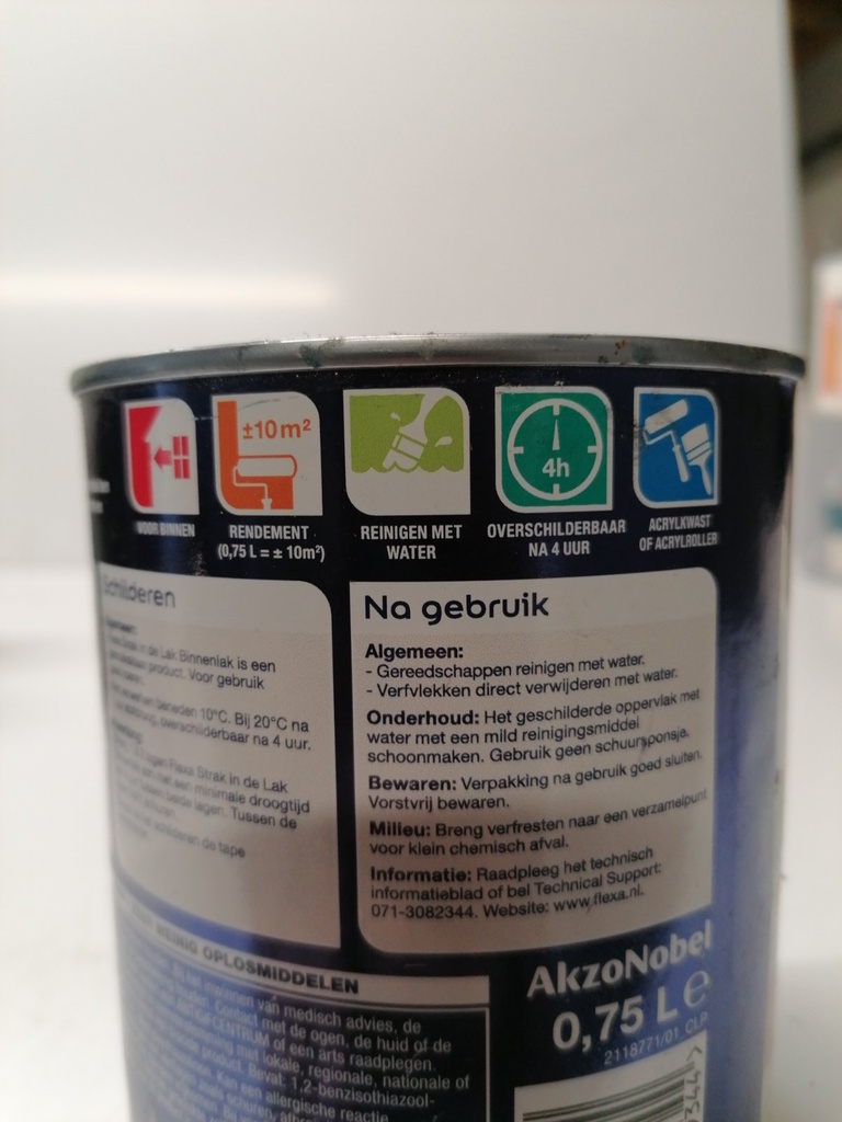 Flexa Strak in de Lak Binnenlak Zijdeglans - Zwart extra2