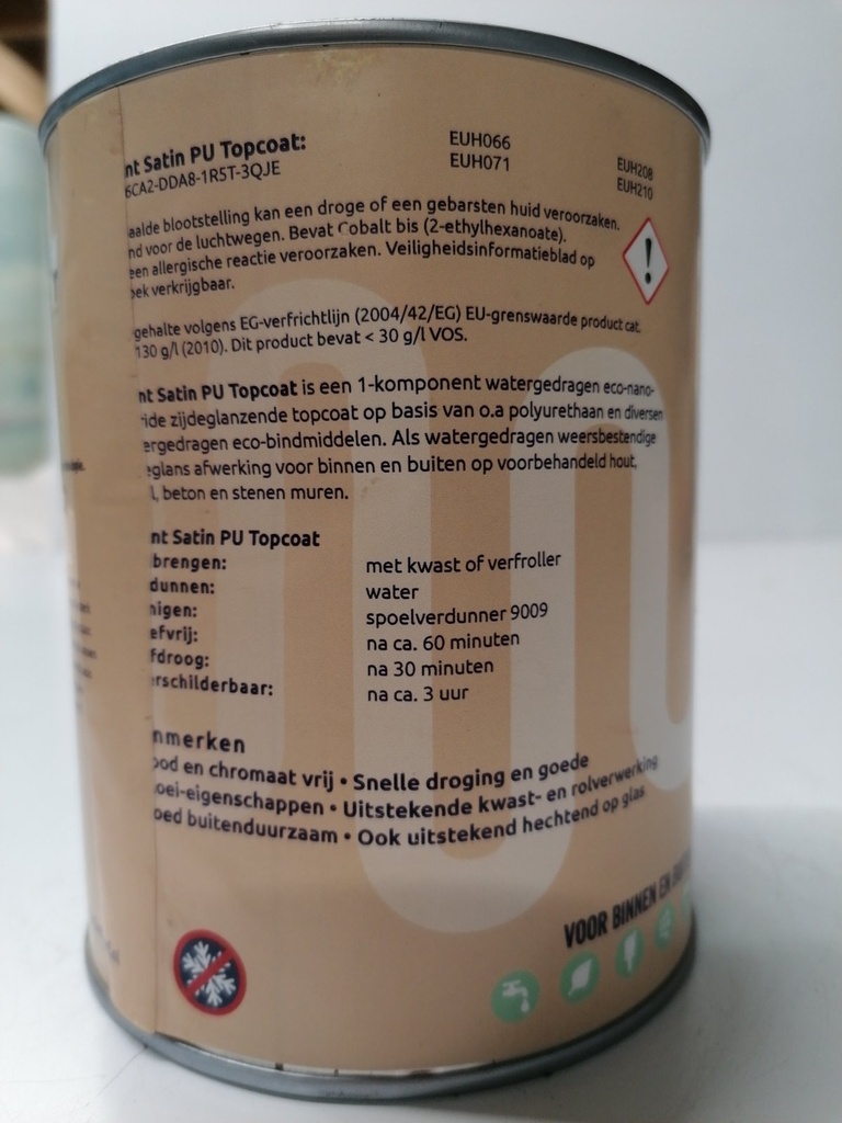 Brllnt Satin PU Topcoat label3