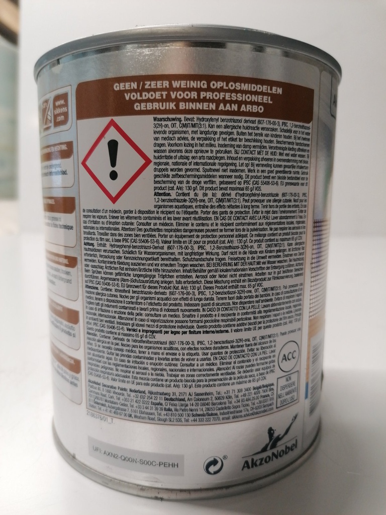 Sikkens Cetol BL Natural Mat - (G1.18.82T) back