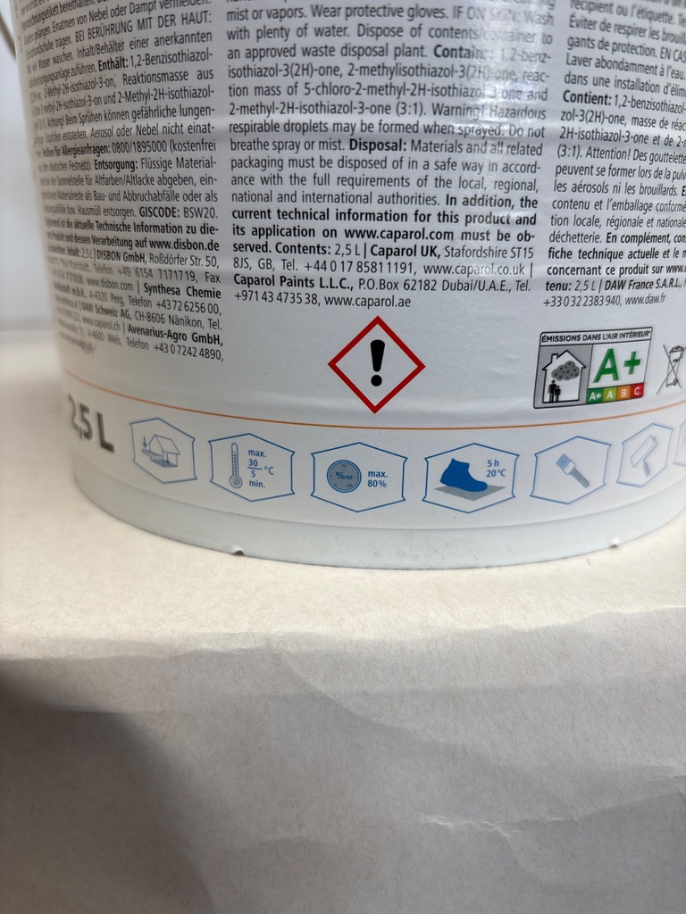 Disbon (Caparol) Disbon 404 ELF 1K-Acryl-Bodensiegel - Beigegrau (RAL 7006) back2