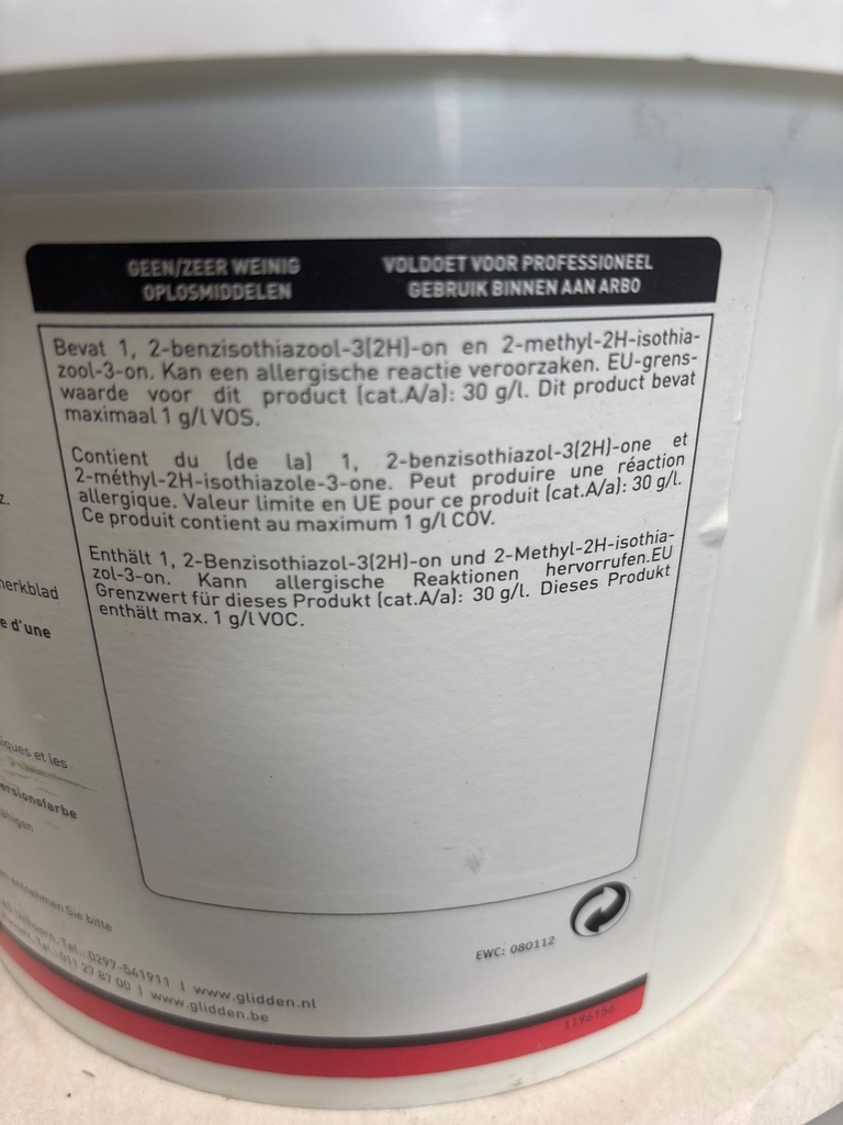 Glidden Professional TEX SATIN - Citroengras (0546-G57Y) back2