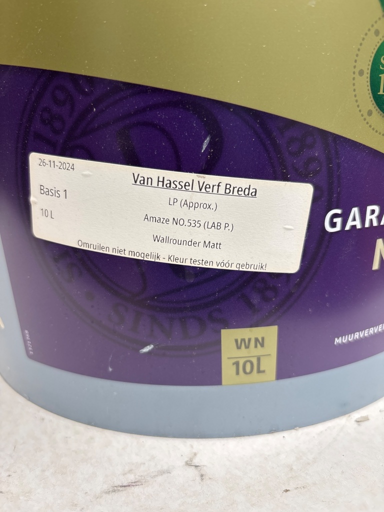 Boonstoppel Garantietex Mat - Amaze NO.535 (LAB P.) label2