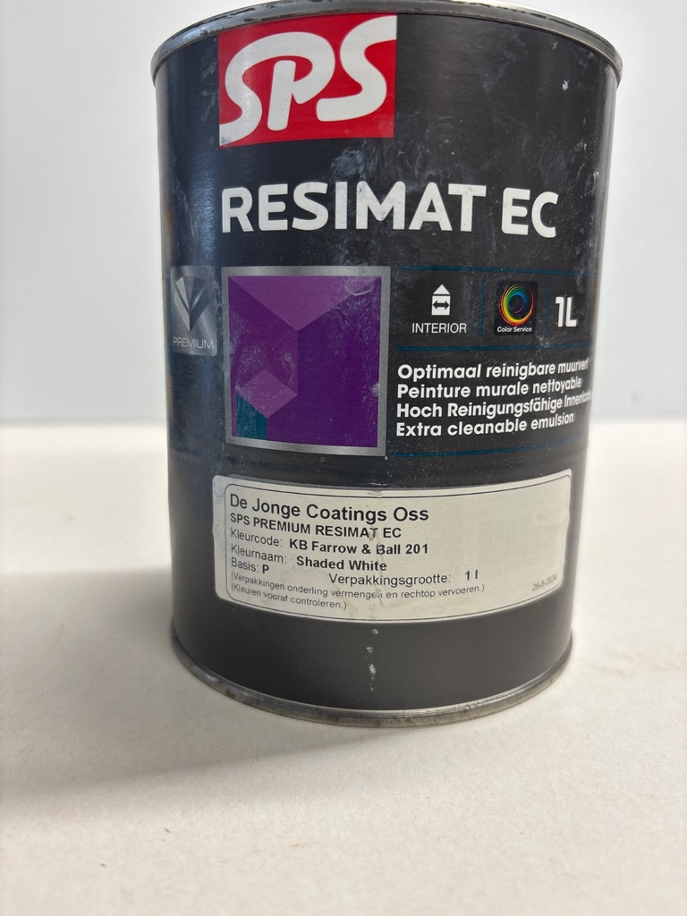 SPS Premium Resimat EC - Shaded White (Farrow & Ball 201) label2