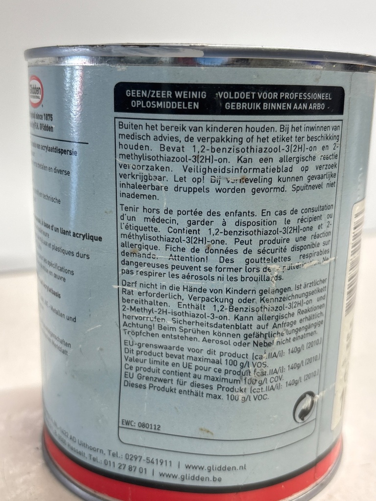 Glidden Professional Aqua Uniprimer - Telegrijs 4 (RAL 7047) back2
