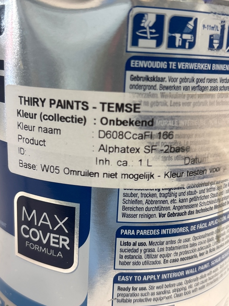 Sikkens Alphatex SF - D608CcaFl,166 label2
