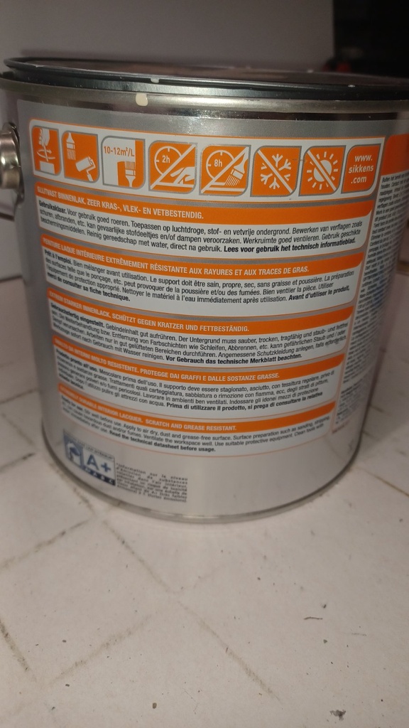 Sikkens Rubbol BL Rezisto High Gloss - Zuiver wit (RAL 9010) back