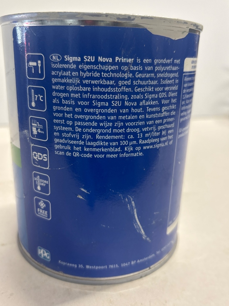 Sigma Coatings S2U Nova Primer - Seidengrau (RAL 7044) back