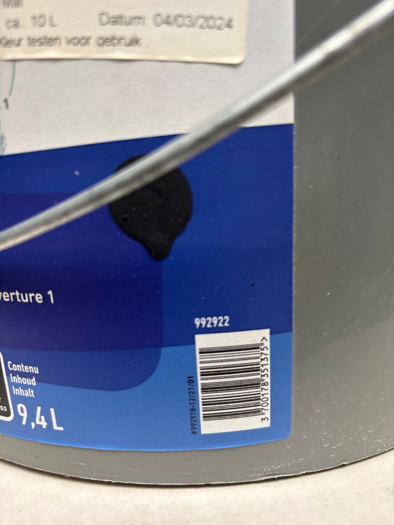 Caparol CapaTex Mat S1+ - Grafietzwart (RAL 9011) ean_label