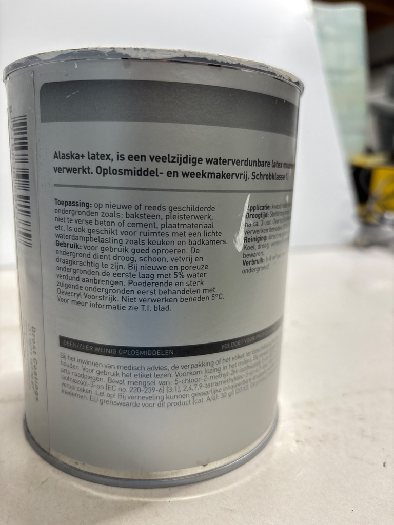 Droste Coatings Alaska+ latex - mix wit back