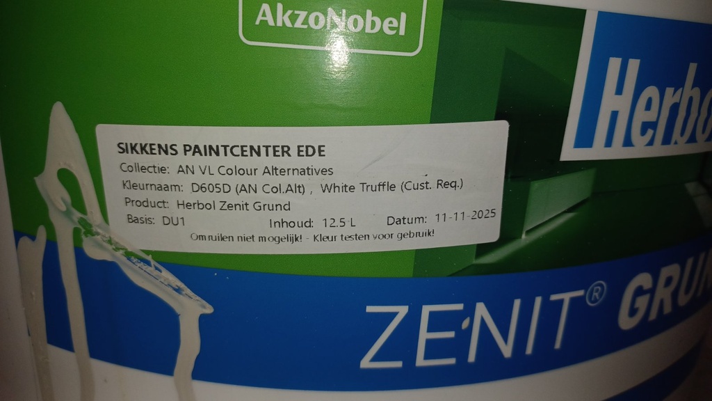 Herbol Zenit Grund - White Truffle (Cust. Req.) (AN VL Colour Alternatives D605D) label2