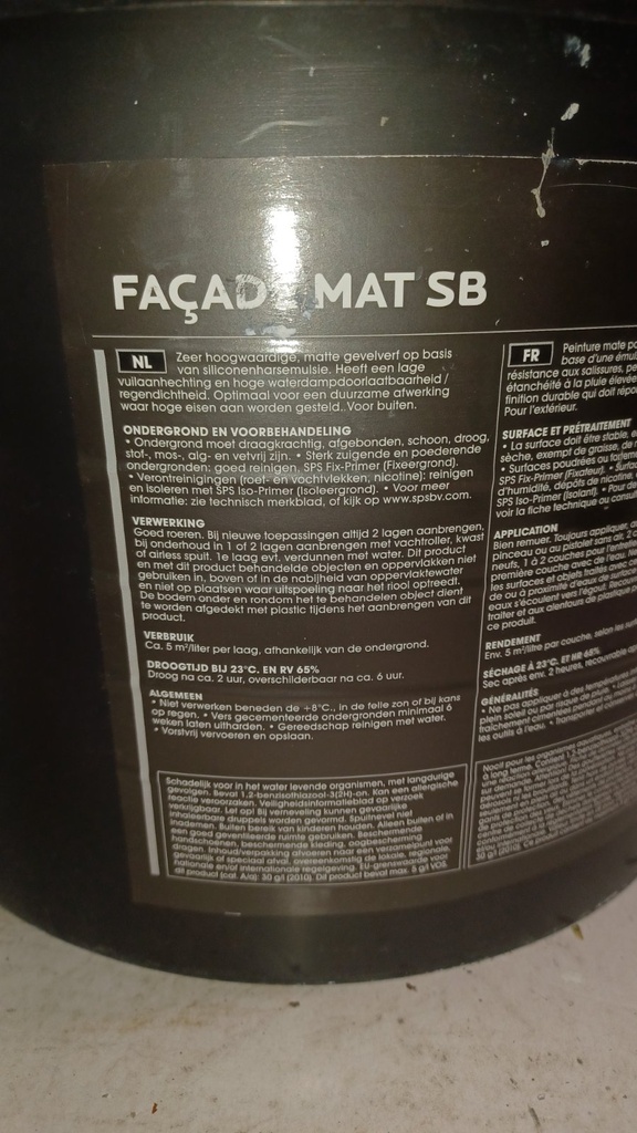 SPS Façade Mat SB - (KEIM 9556) back2