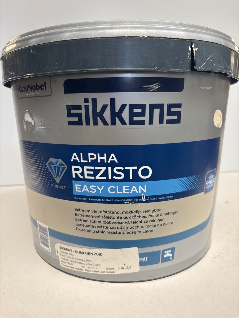 Sikkens Alpha Rezisto Easy Clean - Licht ivoorkleurig (RAL 1015)