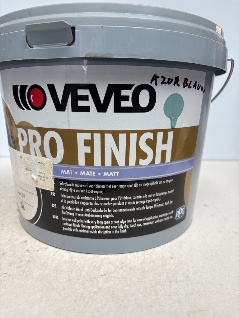 Veveo Pro Finish Mat 5L