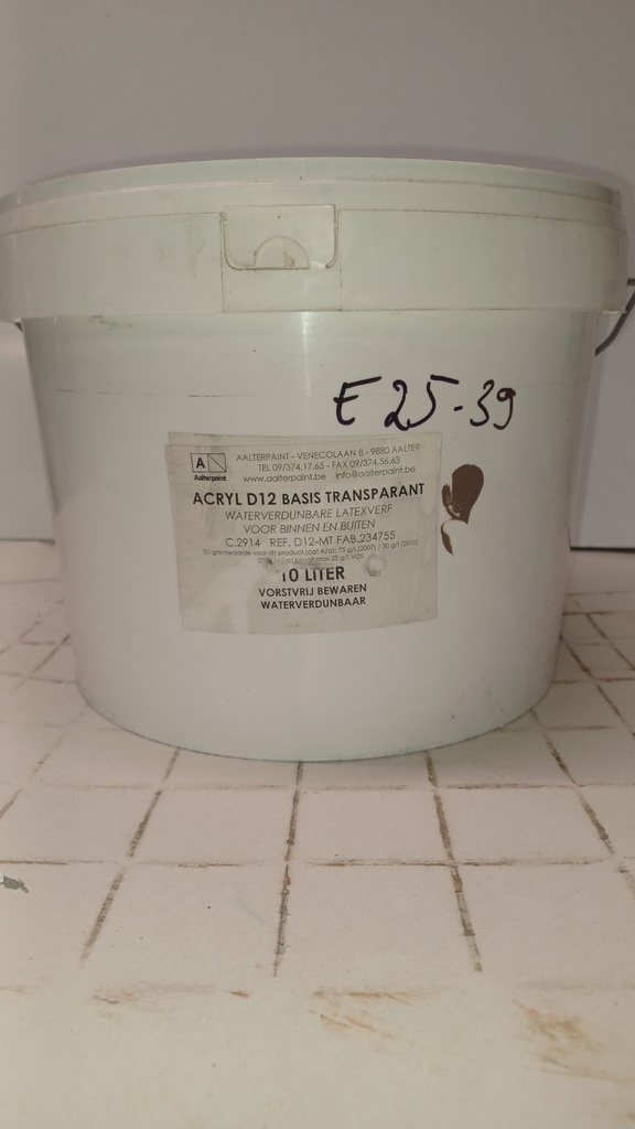 Aalterpaint Acryl D12 Basis Transparant 10L