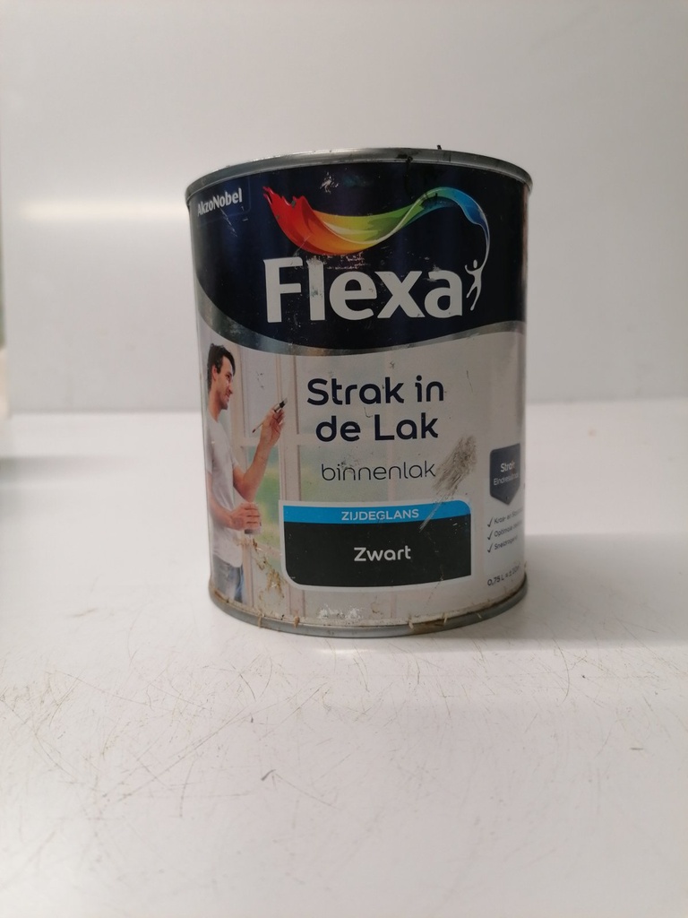 Flexa Strak in de Lak Binnenlak Zijdeglans - Zwart