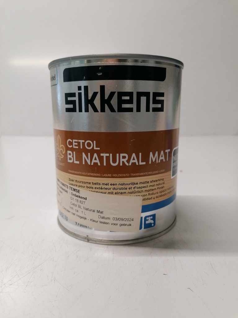 Sikkens Cetol BL Natural Mat - (G1.18.82T)