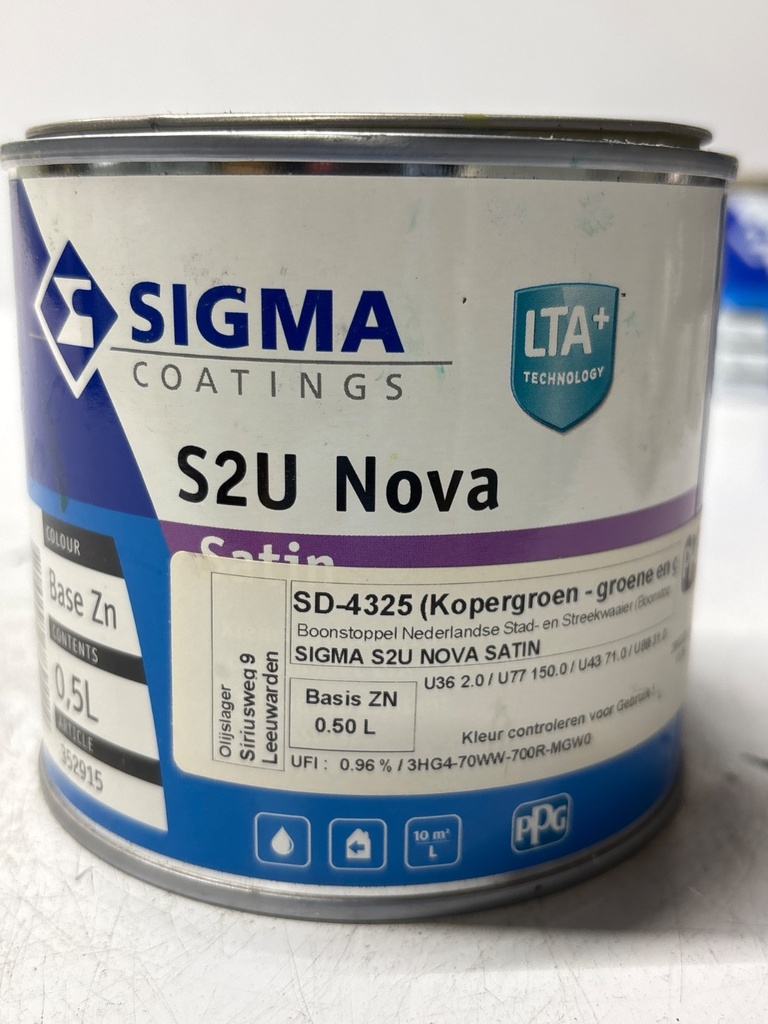 Sigma Coatings S2U Nova Satin 0.5L
