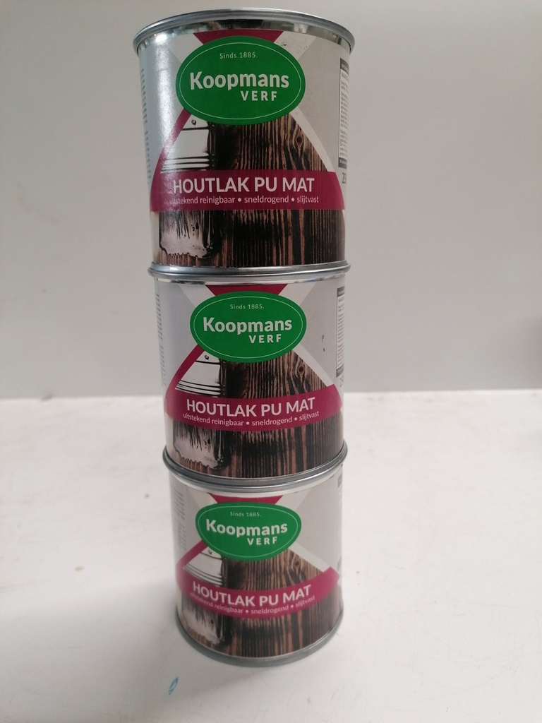 Koopmans Verf Houtlak PU Mat 0.25L