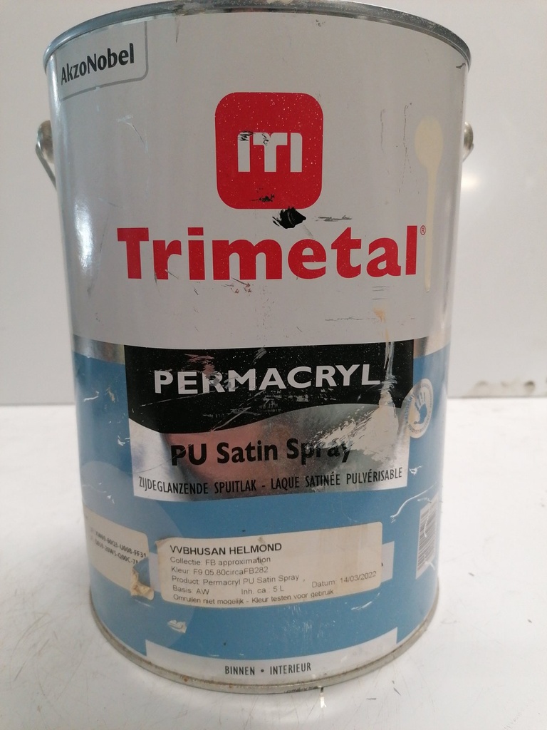 Trimetal Permacryl PU Satin Spray 5L