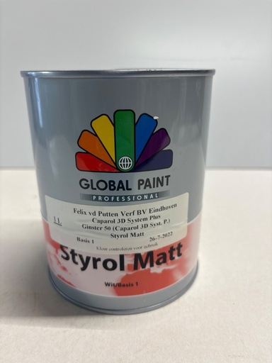[VKW/26/0183] Global Paint Styrol Matt 1L