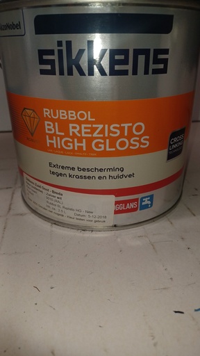[VKW/26/0219] Sikkens Rubbol BL Rezisto High Gloss - Zuiver wit (RAL 9010)