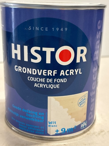 [VKW/26/0257] Histor Grondverf Acryl 0.75L