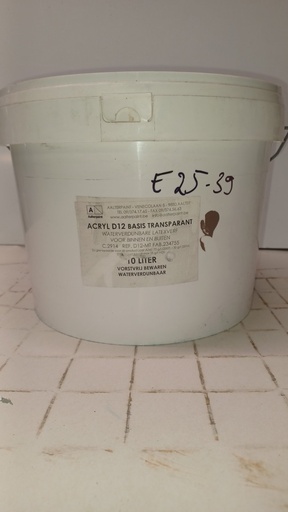 [VKW/26/0264] Aalterpaint Acryl D12 Basis Transparant - Bruin  (Ralston E25-39)