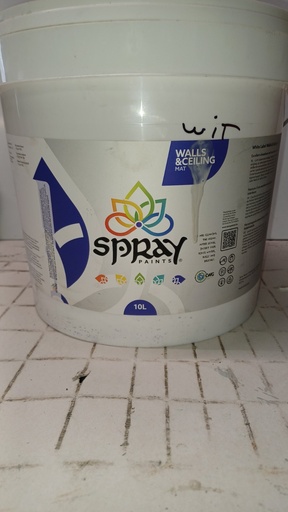 [VKW/26/0323] Spray Paints White Label Walls & Ceiling MAT
