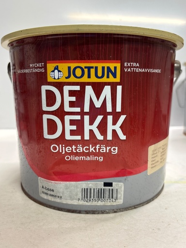 [VKW/26/0974] Jotun Demidekk Oljetäckfärg 3L